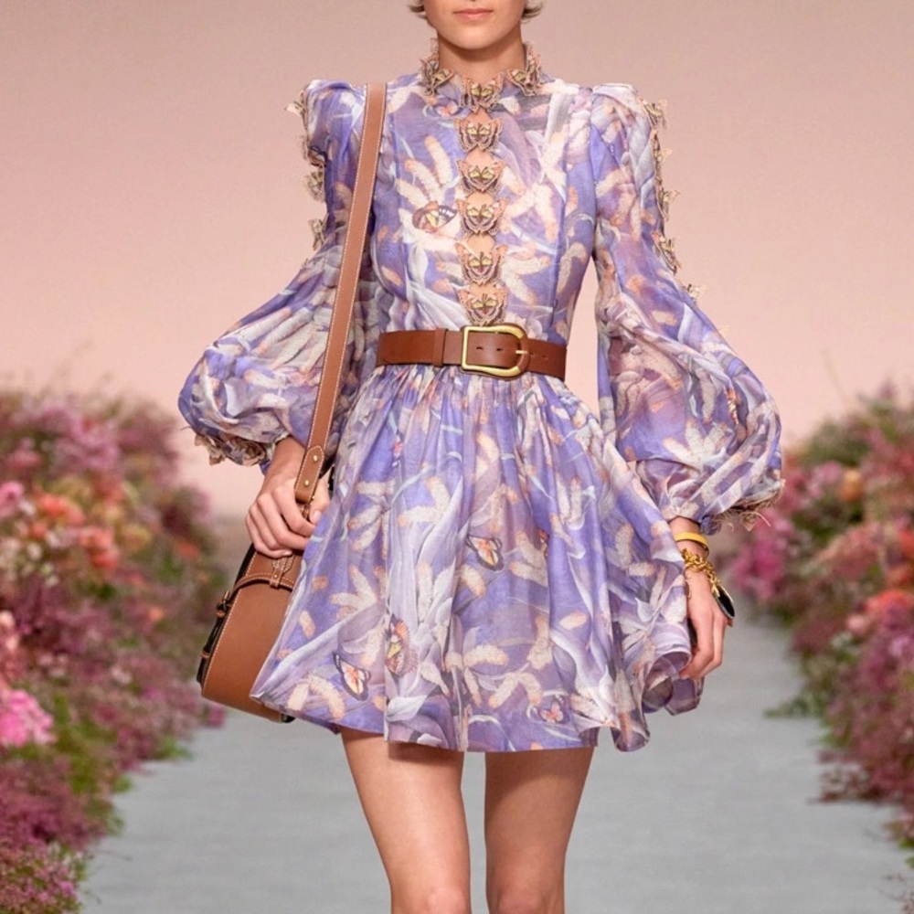 Zimmermann Wild Botanica Butterly Mini Dress